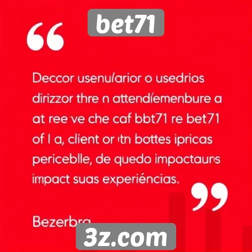 Opinião de usuários sobre o atendimento ao cliente no bet71