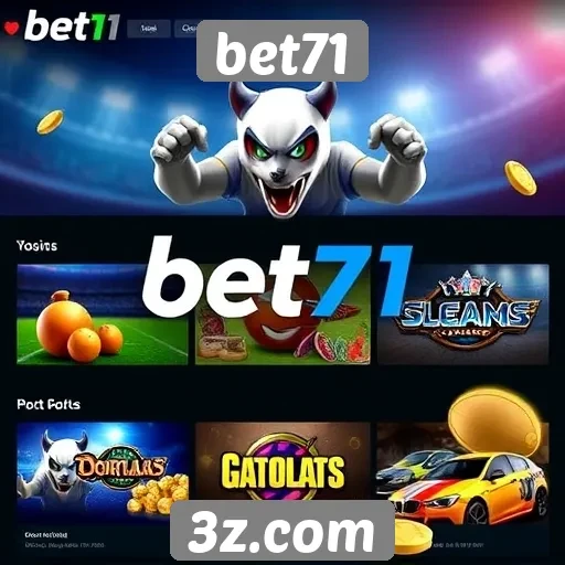 Variedade de jogos oferecidos pelo bet71